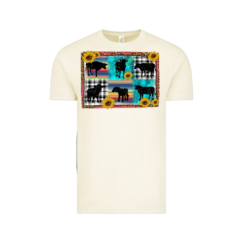 Cow Sunflower Leopard Vintage Tee by Artiststas | Teevron