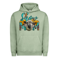 Pigment Oil Green Western Show Mom Sheep Urban Hoodie - LillyAllenDesigns