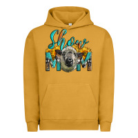Pigment Peanut Butter Western Show Mom Sheep Urban Hoodie - LillyAllenDesigns