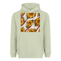Matcha baseball sunflowers and leopard seamless pattern Heavyweight Hoodie - BundleAndBundleShop
