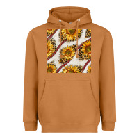 Meerkat baseball sunflowers and leopard seamless pattern Heavyweight Hoodie - BundleAndBundleShop