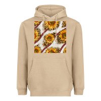 Mushroom baseball sunflowers and leopard seamless pattern Heavyweight Hoodie - BundleAndBundleShop