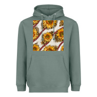 Sage baseball sunflowers and leopard seamless pattern Heavyweight Hoodie - BundleAndBundleShop