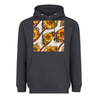 Smoke baseball sunflowers and leopard seamless pattern Heavyweight Hoodie - BundleAndBundleShop