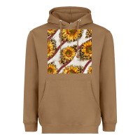Toasted Coconut baseball sunflowers and leopard seamless pattern Heavyweight Hoodie - BundleAndBundleShop