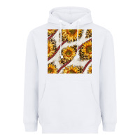 White baseball sunflowers and leopard seamless pattern Heavyweight Hoodie - BundleAndBundleShop