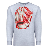 Heather Grey Catchers Mitt Fa Element Premium Sweatshirt - FaDigitalArtStudio
