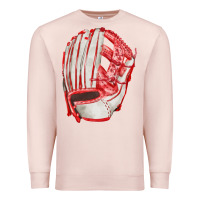 Pale Pink Catchers Mitt Fa Element Premium Sweatshirt - FaDigitalArtStudio