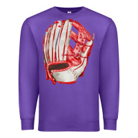 Purple Catchers Mitt Fa Element Premium Sweatshirt - FaDigitalArtStudio