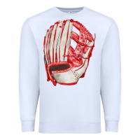 White Catchers Mitt Fa Element Premium Sweatshirt - FaDigitalArtStudio