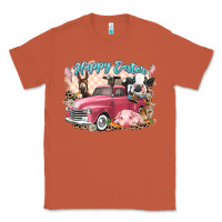 Copper Happy Easter truck with Easter farm animals Classic Tee - LillyAllenDesigns