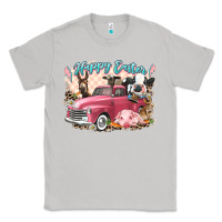 Moon Dust Happy Easter truck with Easter farm animals Classic Tee - LillyAllenDesigns