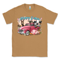 Toasted Coconut Happy Easter truck with Easter farm animals Classic Tee - LillyAllenDesigns