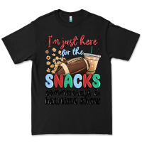 Black im just here for the snacks commercials and  halftime show Premium Tee - MaliasSmallBusiness