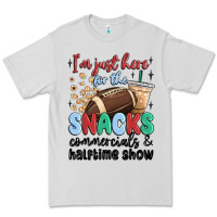 Dove Grey im just here for the snacks commercials and  halftime show Premium Tee - MaliasSmallBusiness