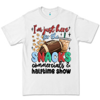 White im just here for the snacks commercials and  halftime show Premium Tee - MaliasSmallBusiness