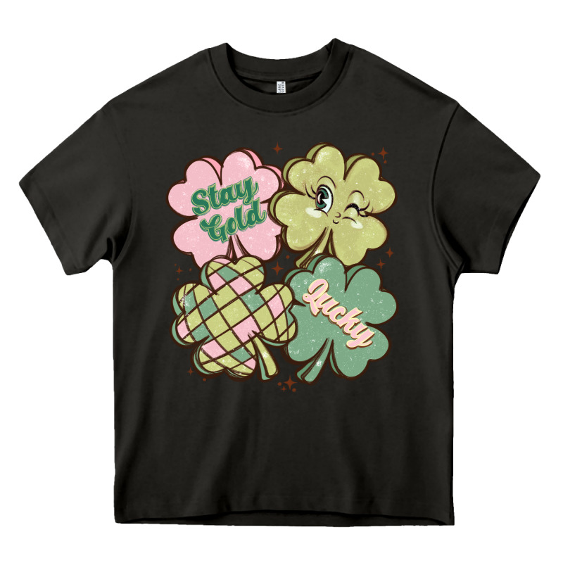 St Patricks Day Clover Heavy Core Tee by MaliasSmallBusiness | Teevron