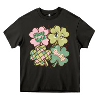 Asphalt st patricks day clover Heavy Core Tee - MaliasSmallBusiness