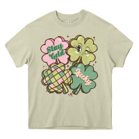 Mossy st patricks day clover Heavy Core Tee - MaliasSmallBusiness