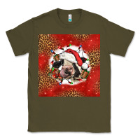 Army Green christmas cow Classic Tee - LillyAllenDesigns