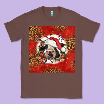 Christmas Cow Classic Tee Designed By Lillyallendesigns
