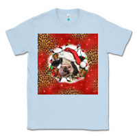 Dusty Blue christmas cow Classic Tee - LillyAllenDesigns