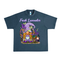 Midnight Navy fresh lavender gnome Urban Heavy Tee - BarkalooDesign