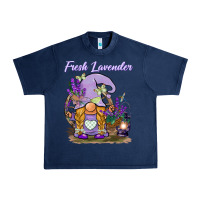 Navy fresh lavender gnome Urban Heavy Tee - BarkalooDesign