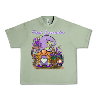 Oil Green fresh lavender gnome Urban Heavy Tee - BarkalooDesign