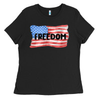 Black freedom usa Ladies Tee - MaliasSmallBusiness