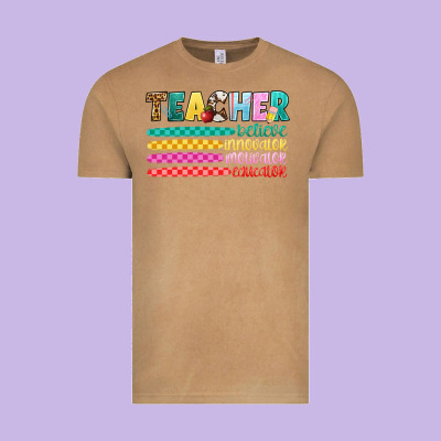 Teacher Believe Vintage Tee Designed By Artiststas