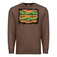 Chestnut Halloween Skull Background Premium Sweatshirt - BundleAndBundleShop