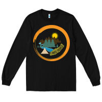 Black I hate people camping hiking Long Sleeve Tee - Bettercallsaul