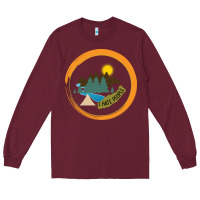 Burgundy I hate people camping hiking Long Sleeve Tee - Bettercallsaul