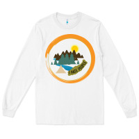 White I hate people camping hiking Long Sleeve Tee - Bettercallsaul