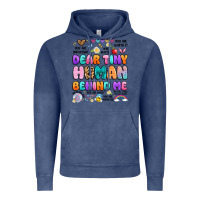 Vintage Denim dear tiny human behind me Vintage Hoodie - Artiststas