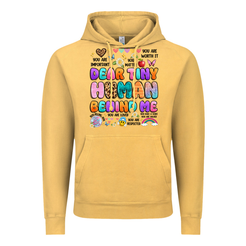 Dear Tiny Human Behind Me Vintage Hoodie by Artiststas | Teevron