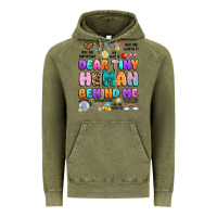 Vintage Olive dear tiny human behind me Vintage Hoodie - Artiststas