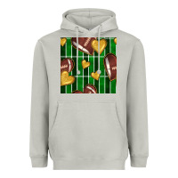 Moon Dust american football field and hearts seamless pattern Heavyweight Hoodie - BundleAndBundleShop