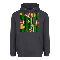 Smoke american football field and hearts seamless pattern Heavyweight Hoodie - BundleAndBundleShop