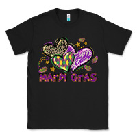 Black Mardi Gras heart Classic Tee - LillyAllenDesigns