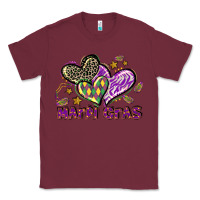 Burgundy Mardi Gras heart Classic Tee - LillyAllenDesigns