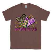 Chestnut Mardi Gras heart Classic Tee - LillyAllenDesigns