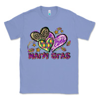 Colony Blue Mardi Gras heart Classic Tee - LillyAllenDesigns