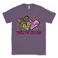 Lavender Mardi Gras heart Classic Tee - LillyAllenDesigns