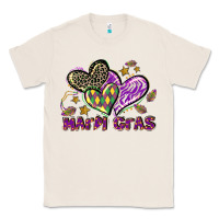 Natural Mardi Gras heart Classic Tee - LillyAllenDesigns