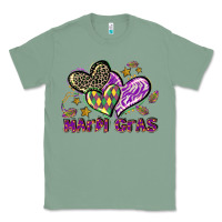 Sage Mardi Gras heart Classic Tee - LillyAllenDesigns