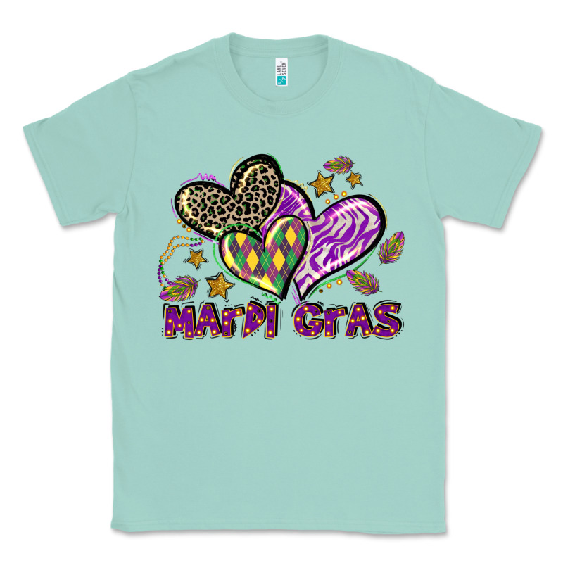 Mardi Gras Heart Classic Tee by LillyAllenDesigns | Teevron