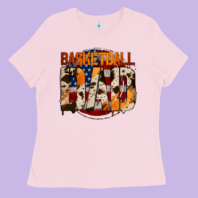 Basketball Dad Ladies Tee Designed By Jasminsmagicworld