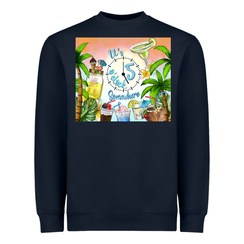 It's Five O'clock Somewhere Heavyweight Sweatshirt by TumblerDesignByShophia | Teevron